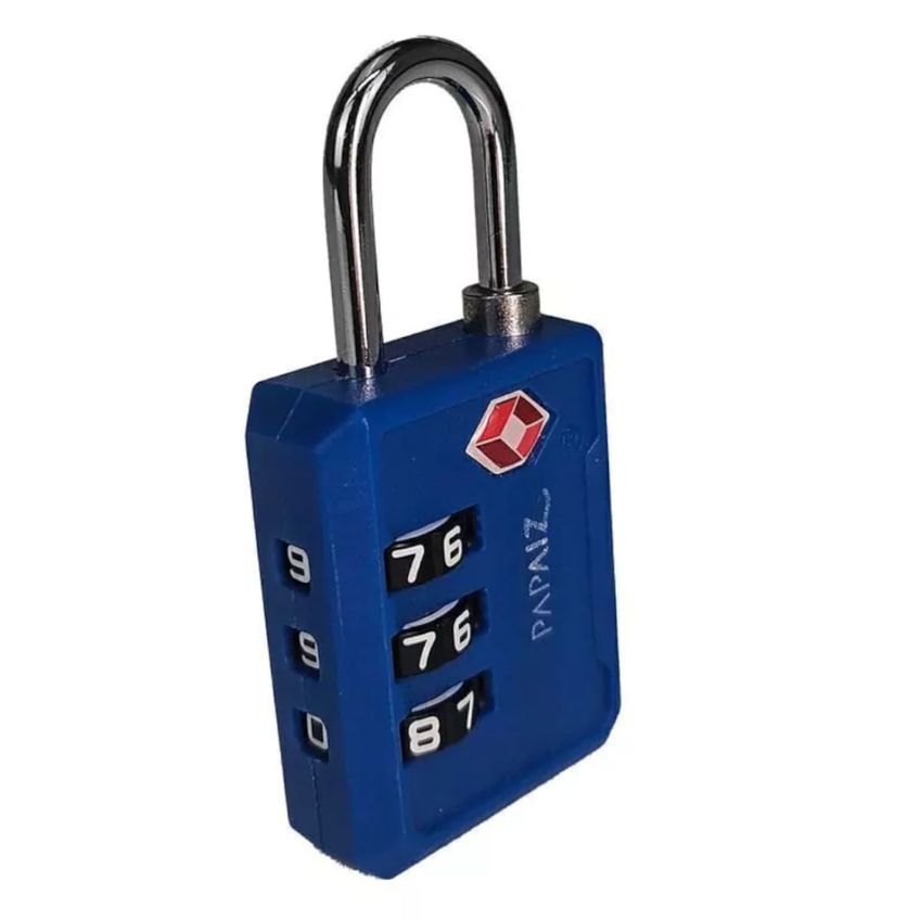 Cadeado Com Segredo Tsa 30pl Azul Papaiz Papaiz - imagem 3