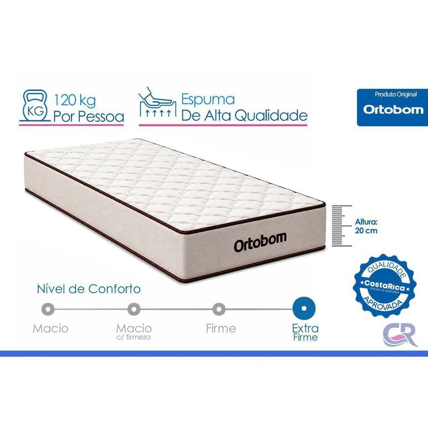 Cama Baú C/aux Crc Solt+colchão Ortopédico Fit 2.0 Ortobom - imagem 5