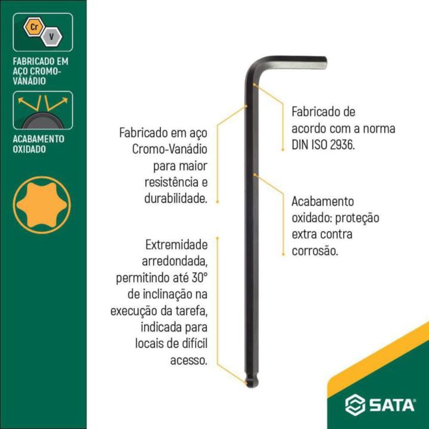 Chave Torx Em L T45 - ST84911L - SATA SATA - imagem 3
