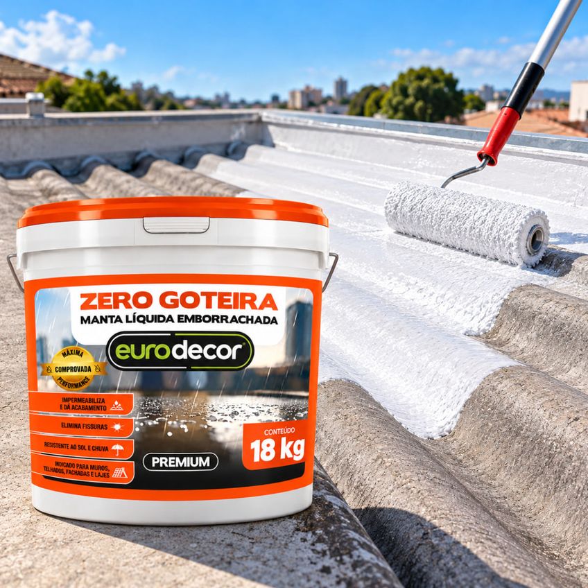 Impermeabilizante Zero Goteira Branco 18kg Eurodecor Eurodecor - imagem 3