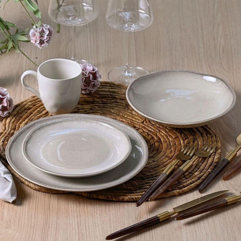 Aparelho De Jantar 16 Peças Daily Natural Off White Porto Brasil - imagem 3