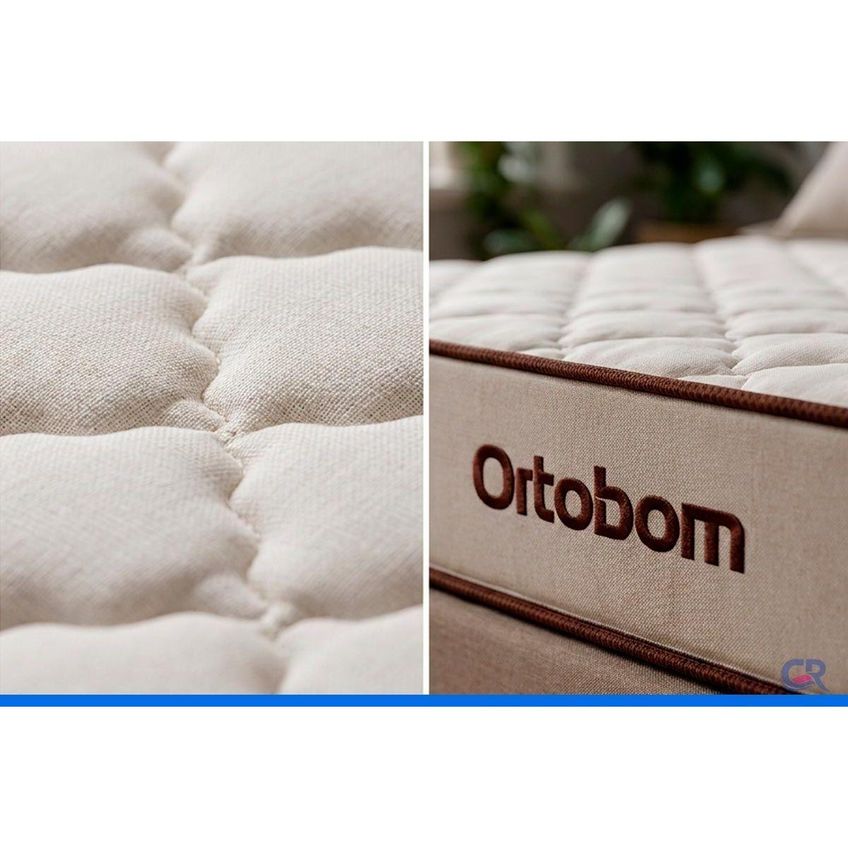 Cama Box CRC Casal + Colchão Ortopédico Fit Confort Ortobom - imagem 4