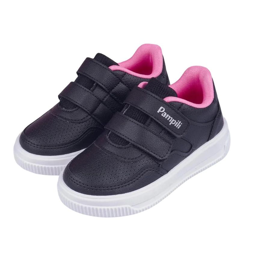 Tênis Pampili Up Casual Ref 738025000 Infantil - Rosa/Preto - 26 - imagem 2