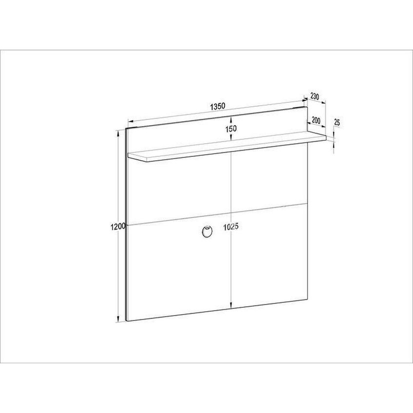 Rack Com Painel Para Tv Até 60” Com 2 Portas E Nichos Fumê/montana - imagem 3