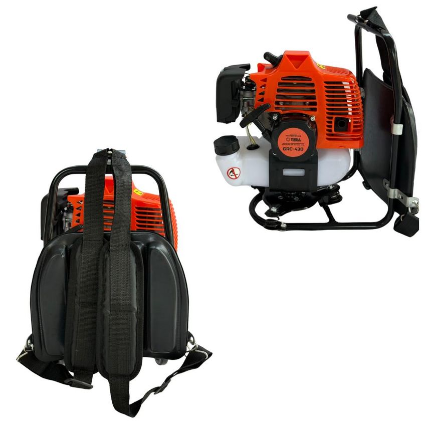 Roçadeira Costal GRC430 Terra à Gasolina 43cc 1,7hp de Potência com Carretel Nylon + 40 Dentes Videa + Podador de Galhos e Esqueletador + Óleo St - imagem 3