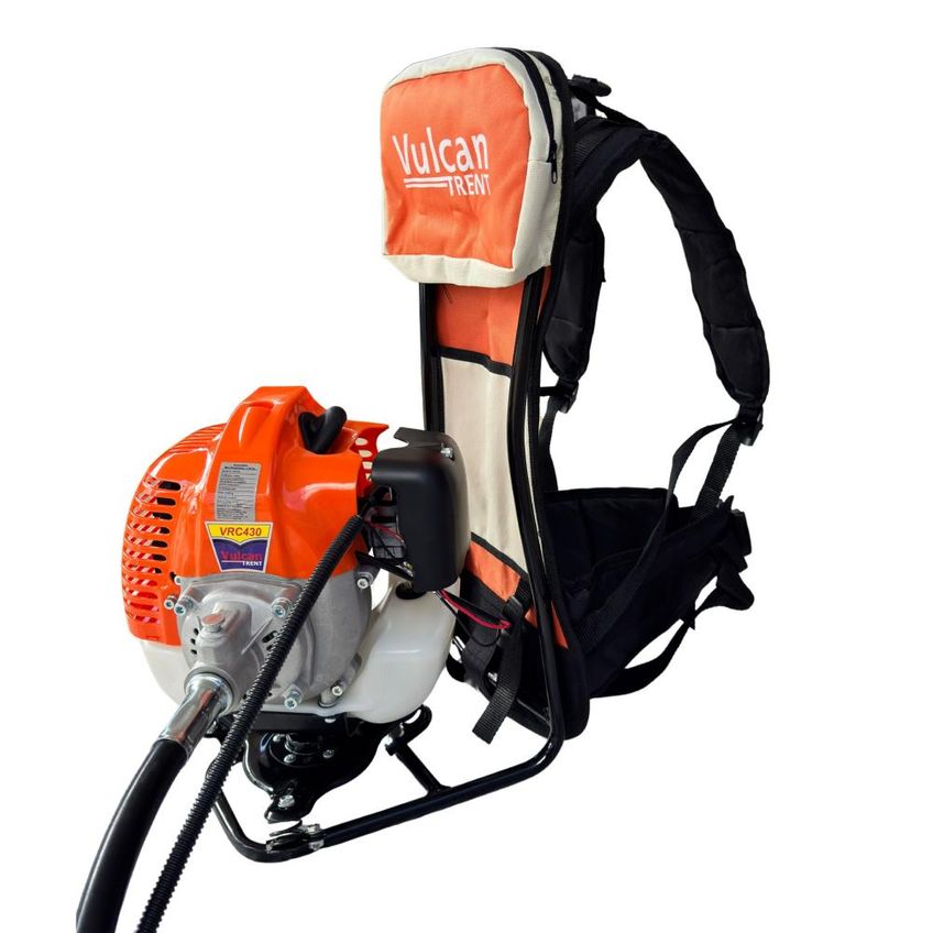 Roçadeira Vulcan Vrc430 À Gasolina 43cc 1,7hp Com 2 Pontas Carretel Enxada Capinadeira Enxada Cultivadora Poda Galho E Cerca Viva Óleo Stihl - imagem 3