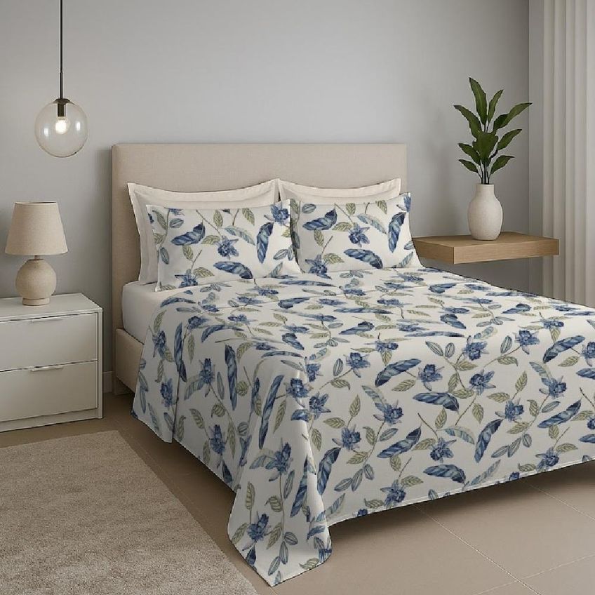 Jogo Cama Queen 4pc Alg.130f Perola 7893 Estamparia - imagem 4