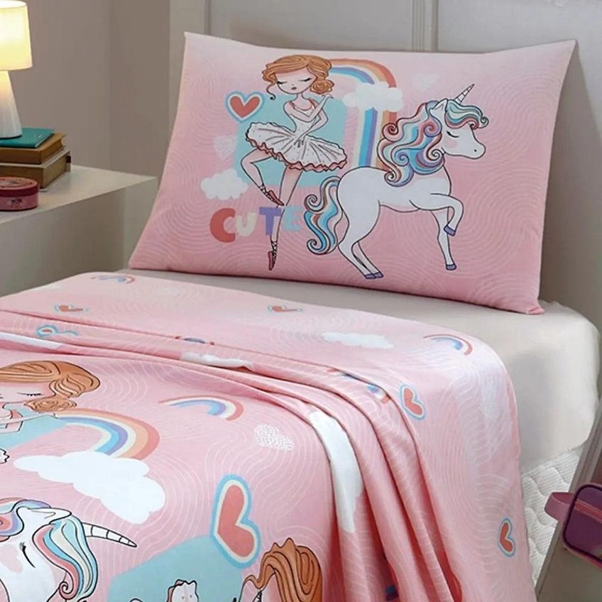 Jogo De Cama Solteiro Kids 150 Fios Fantasia 02 Dohler - imagem 5