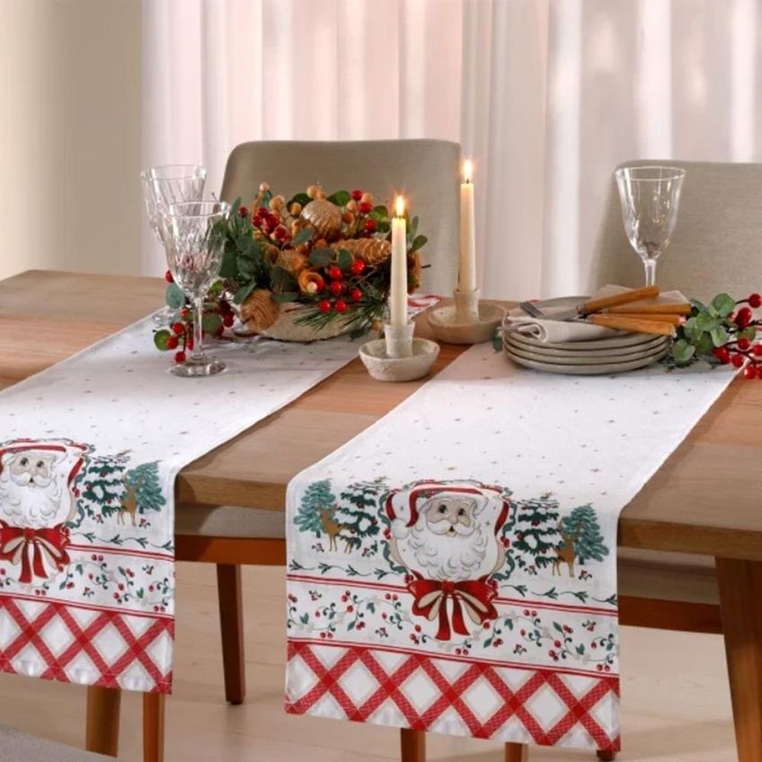Trilho De Mesa Athenas 35x100cm Natal 125 Dohler - imagem 3