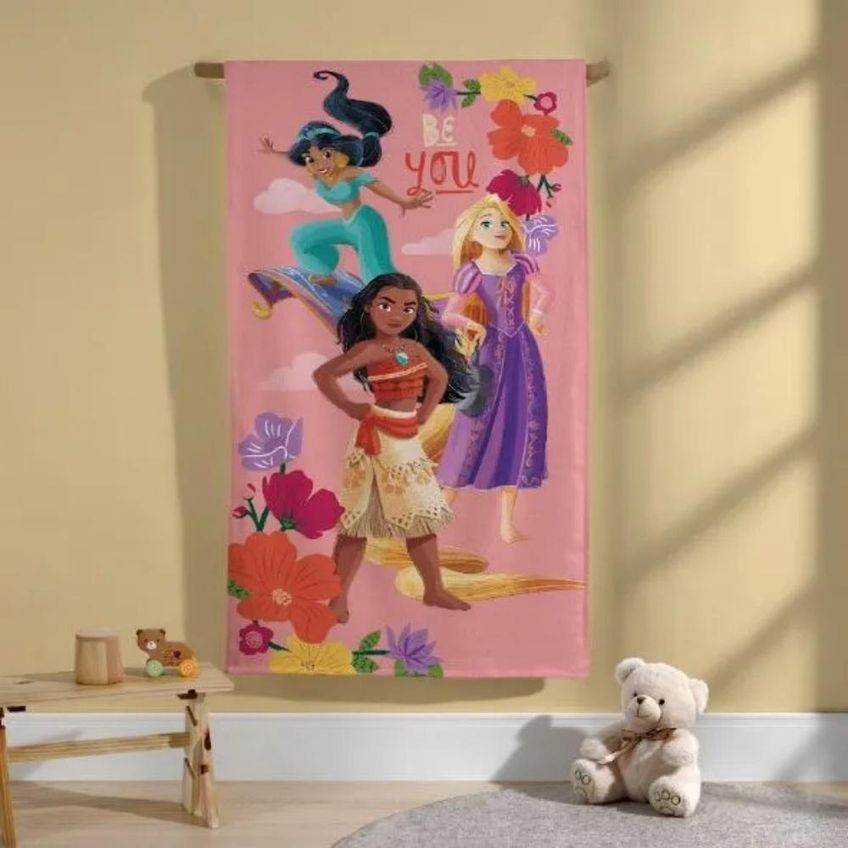 Toalha Banho Infantil 70x130 Velour Princesas 07 Dohler - imagem 3