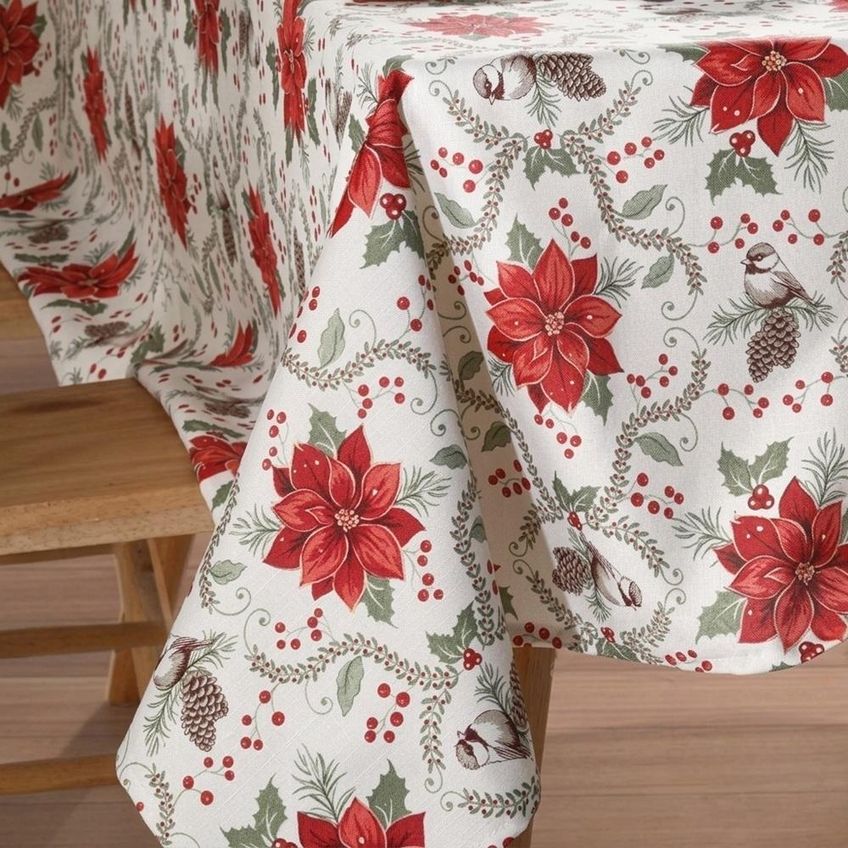 Toalha Mesa Retangular Celebra 160x270cm Natal 128 Dohler - imagem 3