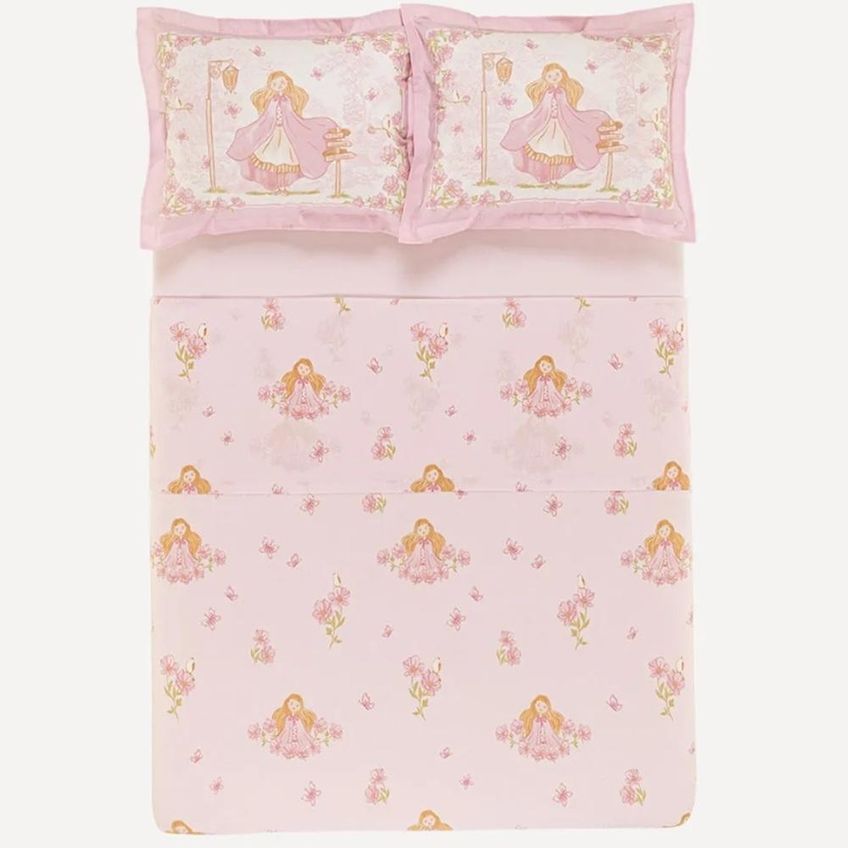 Jogo Cama Casal Infantil 4pcs Alg. 200 Fios Amora Karsten - imagem 3