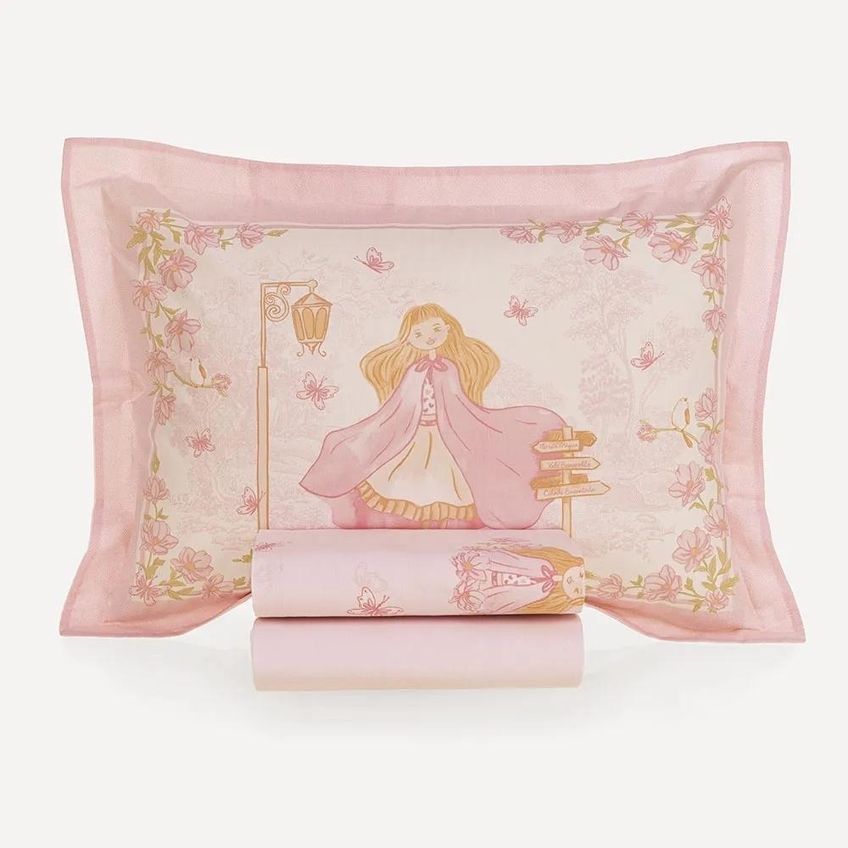 Jogo Cama Solteirao Infantil 3pcs Alg. 200 Fios Amora Karsten - imagem 3