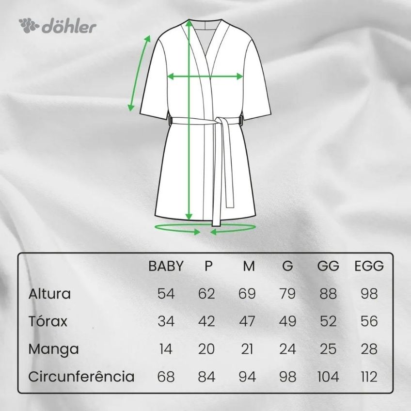 Roupão Infantil Com Capuz Velour P Azul Claro Dohler - imagem 4