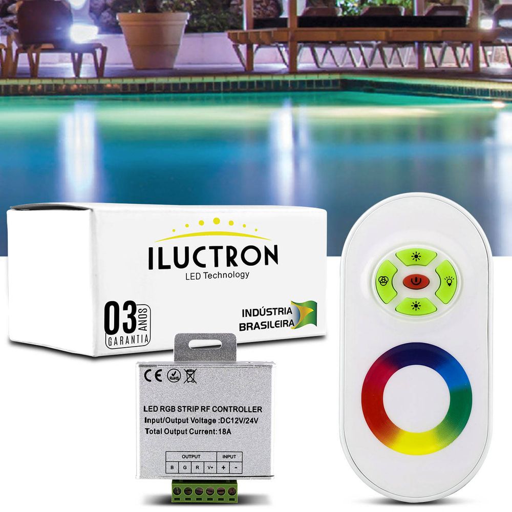 Controle Remoto RGB Wireless Touching Iluctron para Sistemas de Iluminação Efeitos de Luz e Módulo é boa?