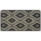Tapete Sisal Sala 1,50 X 2,00 Antiderrapante Preto S-561