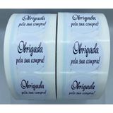 Kit 1.000 Etiquetas Adesivas Obrigada Pela Sua Compra!