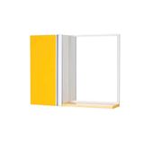 Armário para Banheiro com Espelho Amarelo Barra Vertical