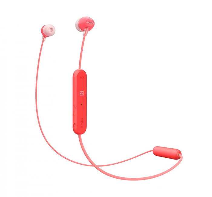 Fone de Ouvido Intra-auricular Vermelho Sony Wi-c300r