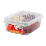 Mini Caixa Organizadora para Frutas Verduras Legumes Saladas Transparente