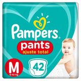 Fralda Pampers Pants Ajuste Total Mega Tamanho M 42 Unidades