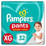 Fralda Pampers Pants Ajuste Total Mega Tamanho XG 32 Unidades