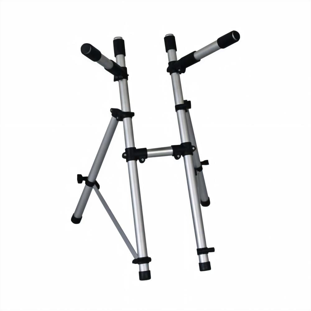 Suporte Titanium Racks TM110 cor Prata Para Teclados até 7 Oitavas Yamaha, Casio, Native Instruments e Outros