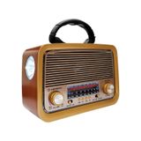Radio Retrô Vintage Aux Usb Lanterna Fm Am Bluetooth
