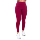 Legging com Saia Fitness Vermelho Poliéster - P (40-42)