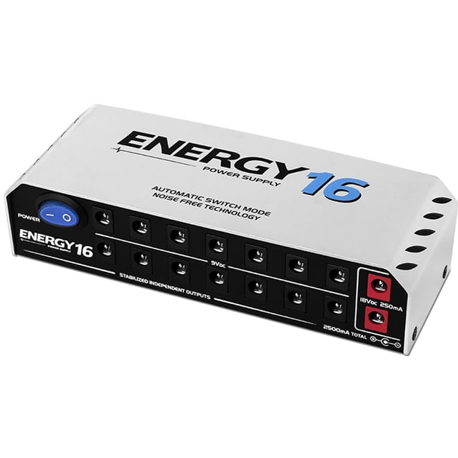 Fonte Landscape Energy Power Supply E16 P/ 16 Pedais 9V e 18V Menor preço em Fonte Landscape Energy Power Supply E16 P/ 16 Pedais 9V e 18V
