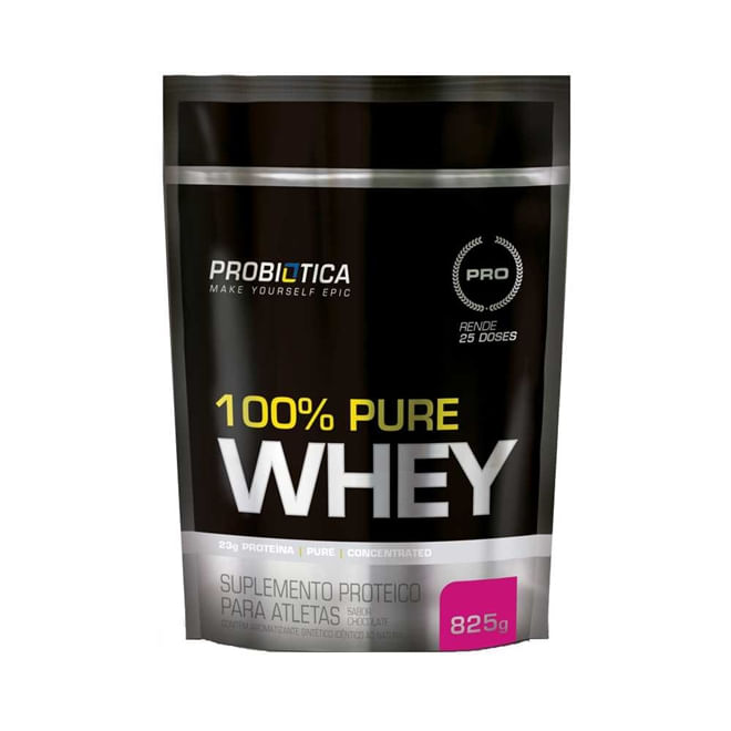 100% PURE WHEY PROBIÓTICA REFIL 825g - MORANGO é boa?