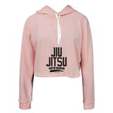 Moletom Feminino Cropped Jiu Jitsu Conforto Moderno Casual Rosa P