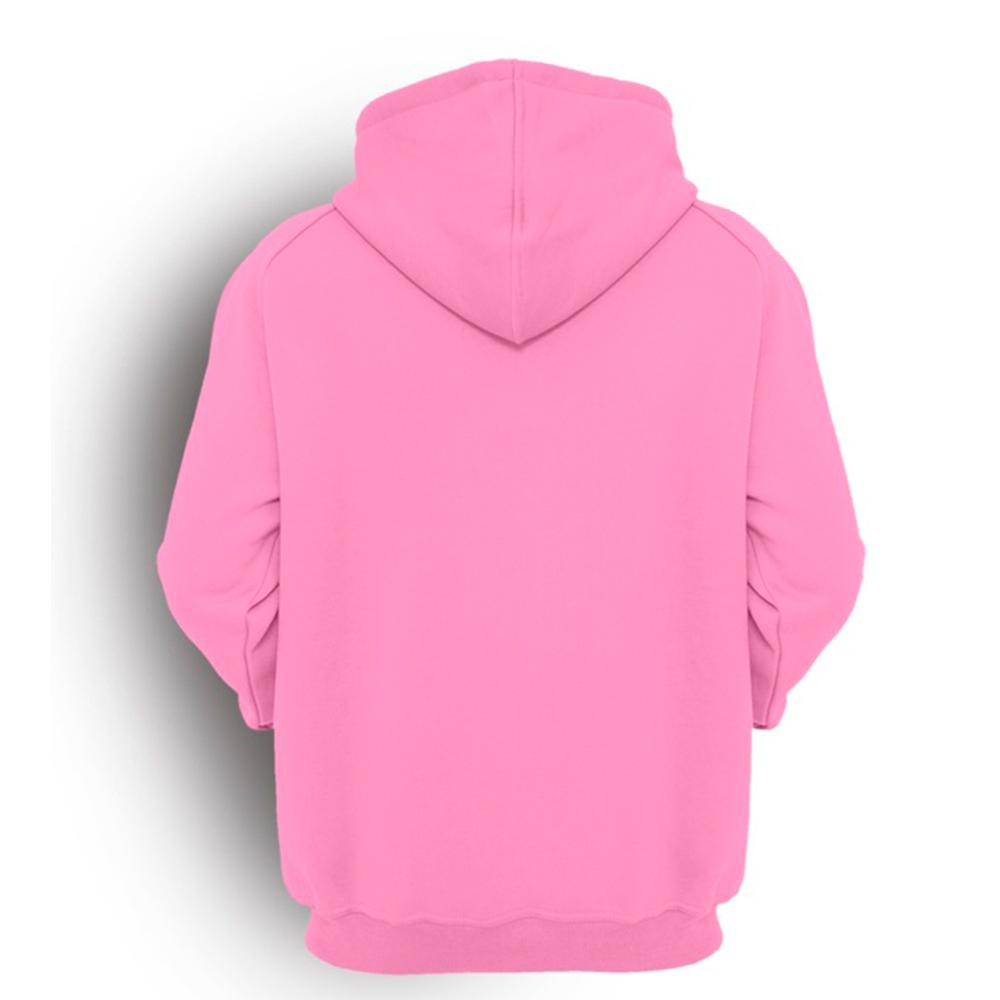 neon pink zip up moletom com capuz