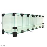 Baleiro de Vidro Modulado - 0,60 x 0,15 x 0,20