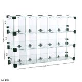 Baleiro Expositor Modulado em Vidro - 0,60 x 0,45 x0,15