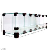 Baleiro Expositor Modulado Vidro - 0,60 x 0,15 x 0,15