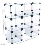 Baleiro Expositor Modulado em Vidro - 0,60 x0,60 x 0,20