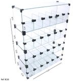 Baleiro Expositor Modulado em Vidro - 0,60 x 0,80 x 0,20