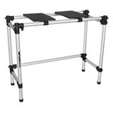 Rack RDJ Case Basic Titanium Racks Suporte Bancada Ideal Para CDjs e Mixer Na Case, Teclados e Piano Digital