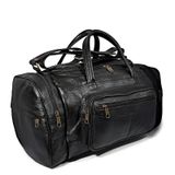 Bolsa Grande De Viagem Masculina Espaçosa De Couro Preto
