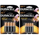 Kit Duracell Duralock Pilha Alcalina com 16 Pilhas Aaa + 16 Pilhas Aa