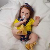Bebê Reborn Menina Ruiva + Enxoval Completo