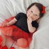 Bebê Reborn Sorrindo Pode Tomar Banho + Enxoval Completo