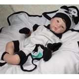 Boneca Bebê Reborn Menino Muito Lindo Panda