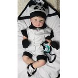 Bebê Reborn Menino Moreno Panda Envio Imediato
