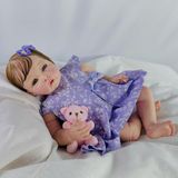 Boneca Reborn Menina Princesa + Enxoval Promoção