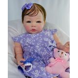 Bebê Reborn Menina Muito Realista + Acessórios
