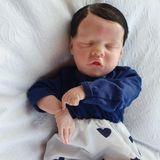 Bebê Reborn Menino Olhos Fechados Pronta Entrega