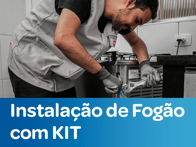 Instalação de Fogão ou Cooktop + Kit (GLP e GN)