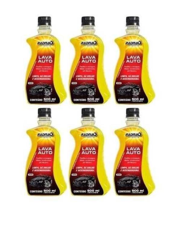 KIT COM 6 LAVA AUTO SHAMPOO 500ML - RADNAQ